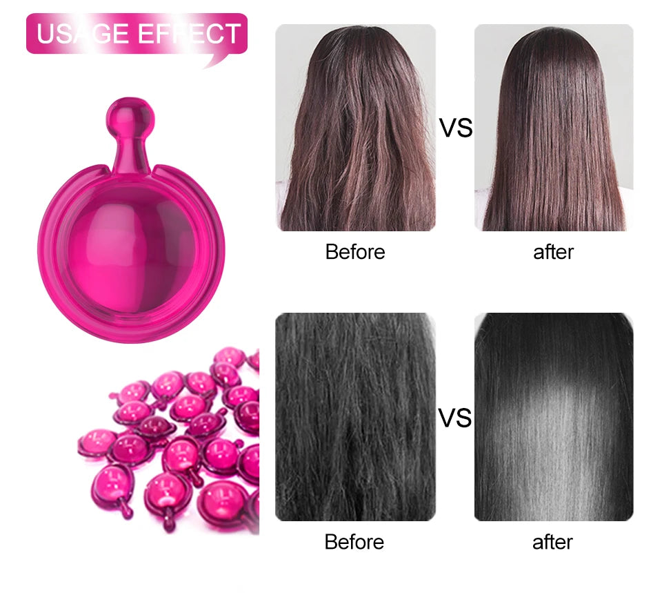 Mix Hair Vitamin Capsule Fast Repairing Maltreated Frizzy Hair Silky Moisturizing Hair Oil  Nourishing Keratin Complex Serum Oil
