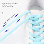 Elastic Shoelaces Classic Black White Laces for Sneakers Shoestring Flat Shoelace Leisure Women Lacet Shoe Laces Accessories