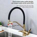360 Rotate 3-in-1 Kitchen Sink Faucet Water Filter Tap Purification Mixer for Hot Cold and Purified Drinking Water