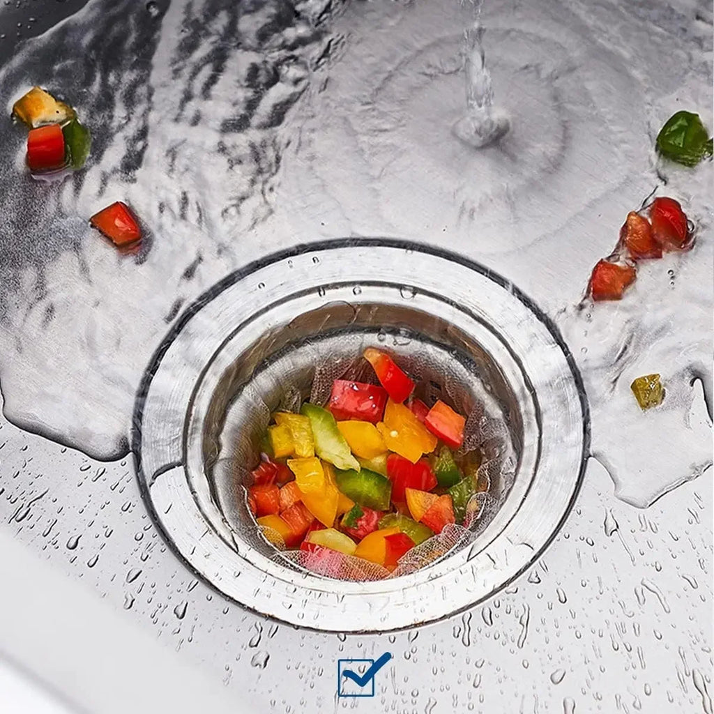 Disposable Sink Filter Mesh Bag Sink Strainer Drains Hole Anti-blocking Garbage Net Bags Kitchen Food Waste Collecting Filter
