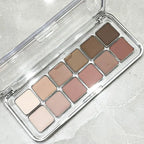 Eye Contour Makeup 12color Eyeshadow Palette Soft Matte Grey Pink Eyeshadow High Pigment Wine Red Brown Eye Shadow for Daily Use