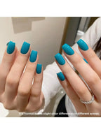2025 Japanese Spring-Summer Peacock Blue Gel - Skin-Brightening, Home & Salon Use Nail Polish