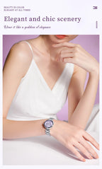 OLEVS Elegant Fashion Women's Watches Luxury Brand Quartz Watch for Ladies Waterproof Stainless Steel Luminous Date Wristwatch