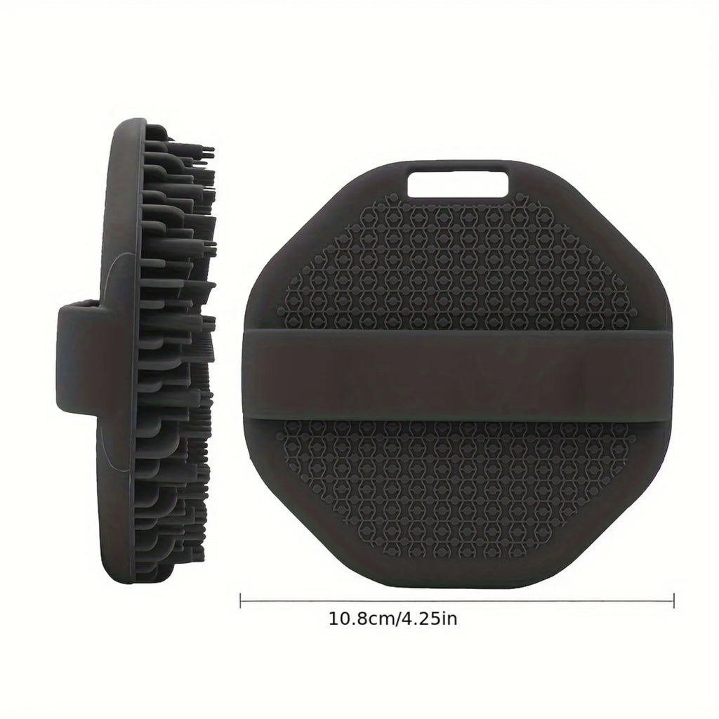 1pc Soft Silicone Exfoliating Brush Cleanser Manual Body Cleansing Scrubber Shower Gentle Massage Bath Brush Bathroom Accessorie