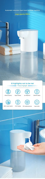 Automatic Touchless Soap Dispenser Foam Liquid Infrared Sensor Type-C Rechargeable Smart for Home Kitchen Bathroom Commercial