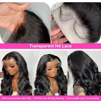 Raw Peruvian Body Wave 180% Density 30 32 inch 13x6 HD Lace Front Human Hair Wigs 13x4 Frontal Wigs Women Glueless Closure Wigs