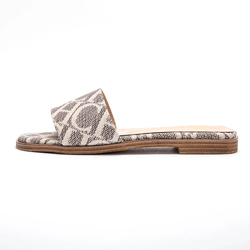 CHCH Summer fashion retro design new women's shoes non-slip sandals slippers letter design casual sandals slippers casual