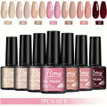 7pcs 7ml Gel Nail Polish Set Popular Color Gel Polish Soak Off UV LED Semi-Permanent Nail Gel Polish Manicure Varnish DIY Starte