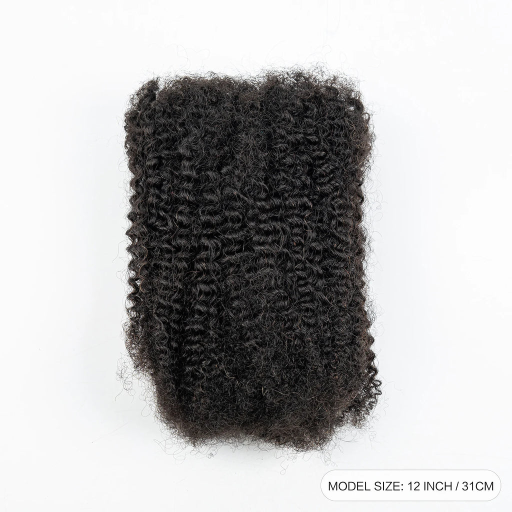 10-16Inch Natural 4C Afro Kinky Curly Bulk Human Hair Extensions No Weft Brazilian Remy Bulk for Locs Braiding Hair