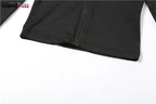Weird Puss Sporty Casual 2 Piece Set Women Tracksuit Hooded Zip Crop Tops+Leggings Fitness Soft Stretch Streetwear Activity Suit