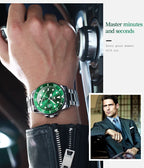 OLEVS New Man Watch Luxury Top Brand One-Way Rotating Outer Ring Design Quartz Watch for Men Auto Date Waterproof Wrist Watches