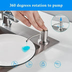 500ml / 350ml Useful Kitchen Sink Tools Home Product Bottle Liquid Soap Dispensers Durable Stainless Steel Pump