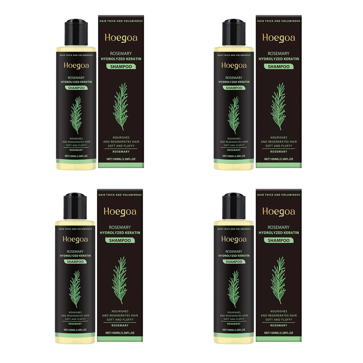 Rosemary Mint Shampoo for Hair Thickness Natural Herbal Volumizing Shampoo for Oily Scalp Strengthening & Repairing Hair Care