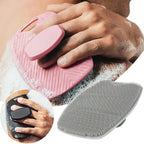 New Exfoliating Silicone Brush Cleanser No Slip Handle Body Scrubber Cleans and Massages Skin Bathroom Accessories Bath Brush