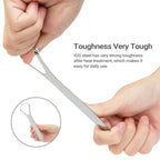 Stainless Steel Tongue 1pc Scraper Tongue Coating Cleaner TongueCoating Brush Cleaning Tongue Coating Removing Bad Breath OralCa