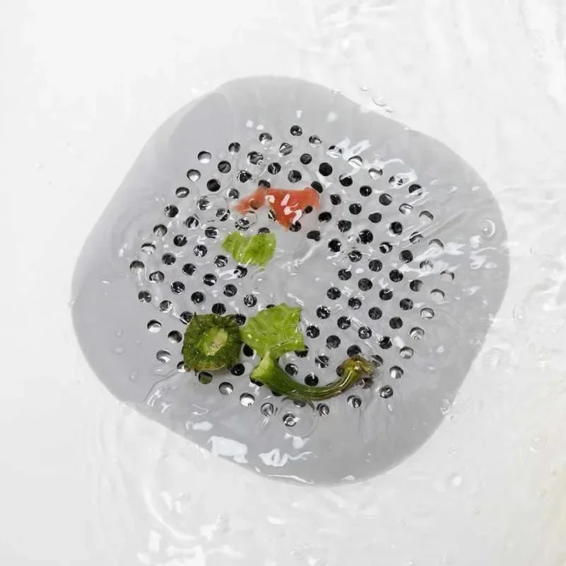 1/4pcs Shower Drain Plug Hair Catcher Stopper Kitchen Sink Strainer Sewer Silicone Bathroom Floor Bathtub Water Filter Home Tool