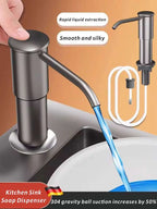 Kitchen Counrtertop Dishes Dispenser with Extention Tube Hand Press Soap Liquid Pump Plastic Soap Dispenser for Sink Accessories