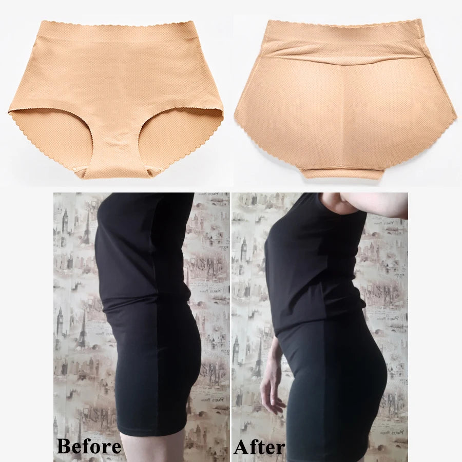 CXZD Women Butt Lifter Lingerie Fake Ass Brief Hip Up Padded Seamless Butt Hip Enhancer Shaper Panties Body Shapers