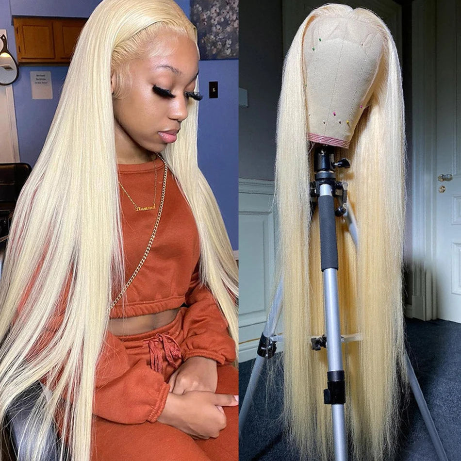 613 Blonde HD Transparent Lace Frontal Human Hair Wigs Tuneful 613 Malaysian Bone Straight 13x4 13x6 Lace Front Human Hair Wigs