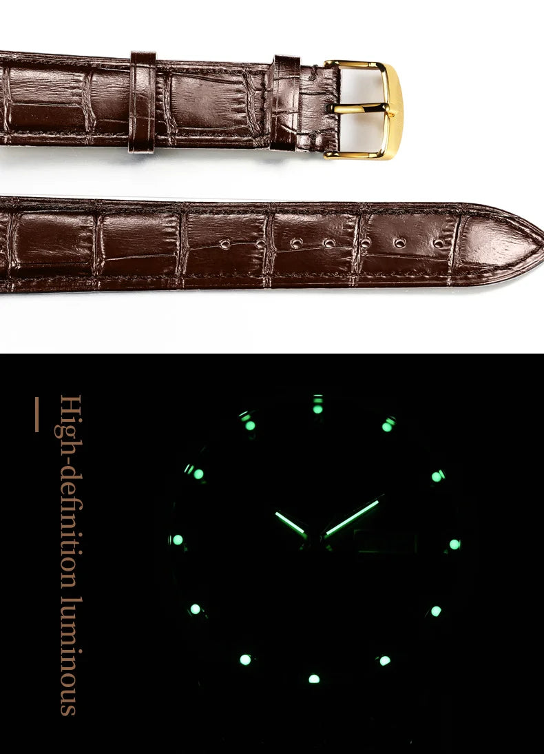 OLEVS 5568 Original Classic Man Watch Calendar Waterproof Steel Strap Luminous  Business Dress Men's Quartz Wristwatches