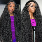 200% Density 13x6 13x4 Deep Wave Hd Lace Frontal Wigs Human Hair 30 40 Inch Wet And Wavy Loose Water Wave Lace Front Wig 360 Curly Lace Frontal Human Hair Lace Wigs For Women Human Hair 100% Human Hair
