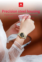 OLEVS elegant ladies' watches fashion trend 30m waterproof quartz watch for women calendar brand luminous genuine wristwatch