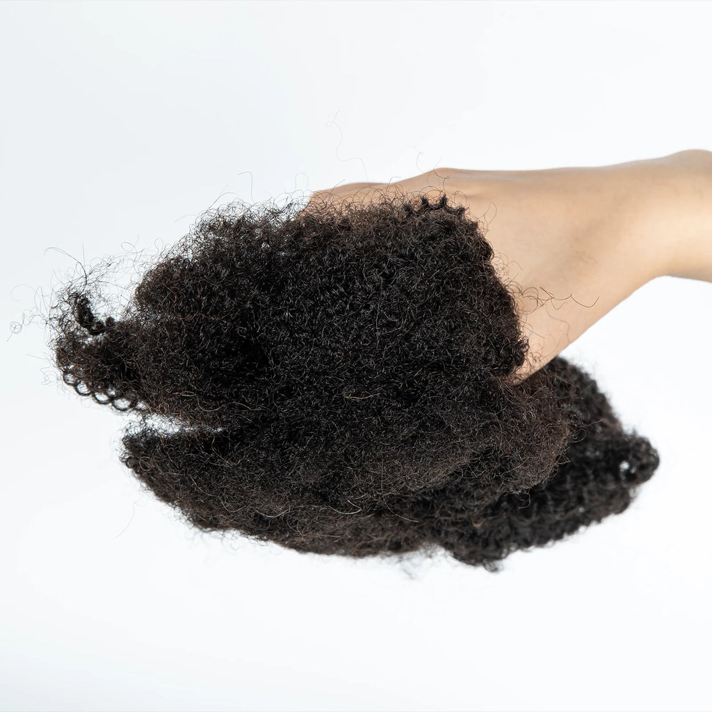 10-16Inch Natural 4C Afro Kinky Curly Bulk Human Hair Extensions No Weft Brazilian Remy Bulk for Locs Braiding Hair