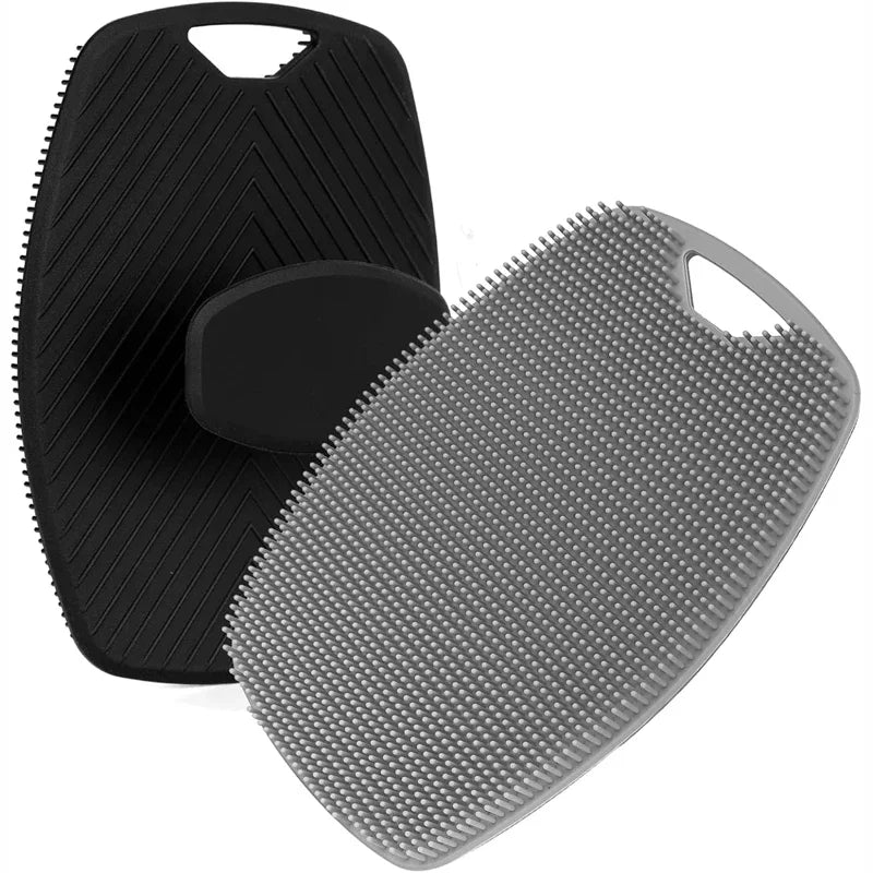 Exfoliating Silicone Bath Brush Portable Massage Bath Brush Body Scrubber Shower Gel Skin Washing Massage Brush Gadget Bathroom