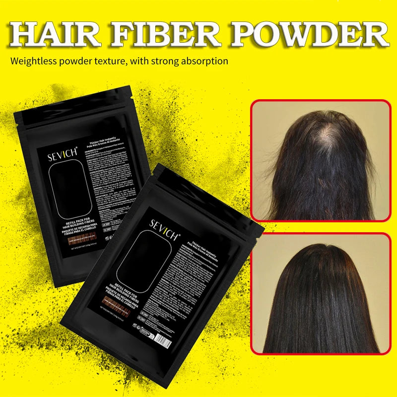 100g Hair Building Fibers Keratin Hair Fibers Powder Instant Hair Fiber Spray Refill Bag Bald Extension Care Thickening Product