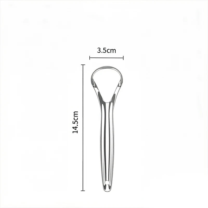 2pcs Stainless Steel Tongue Cleaners Gum Tongue Scraper for Adults Boys and Girls Tongue Care Tools Metal Tongue Scrapers family