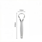 2pcs Stainless Steel Tongue Cleaners Gum Tongue Scraper for Adults Boys and Girls Tongue Care Tools Metal Tongue Scrapers family