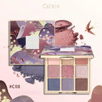 CATKIN Eyeshadow Palette, Matte Shimmer 9 Colors, Highly Pigmented, Creamy Texture, For Halloween Cosplay & Gothic Party Makeup