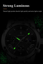 POEDAGAR Original Military Men Watches Waterproof Luminous Date Chronograph Man Watch Stainless Steel Men's Quartz Watches Reloj