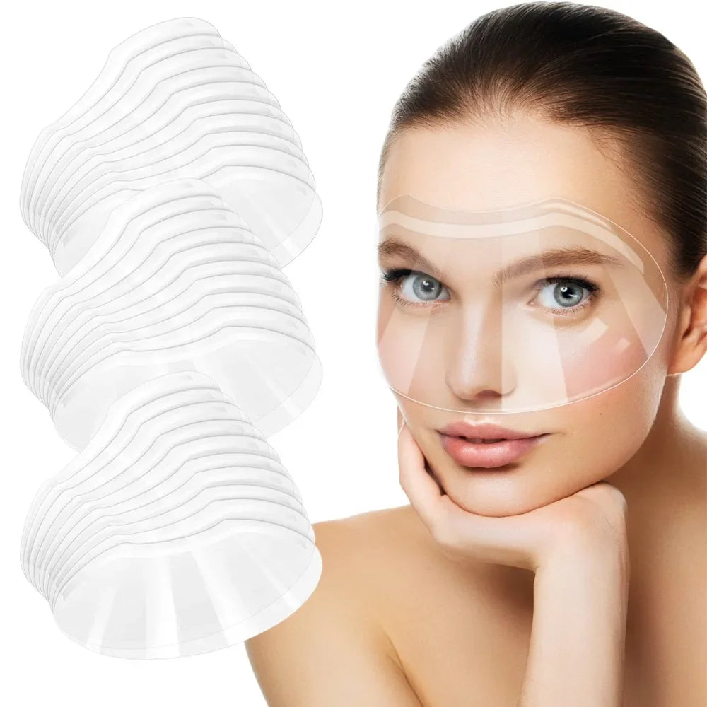 25/50 Pcs Eye Protection Hairdressing Mask Hairspray Isolate Haircut Tool Face Protecting Forehead Mask Face Shield Disposable