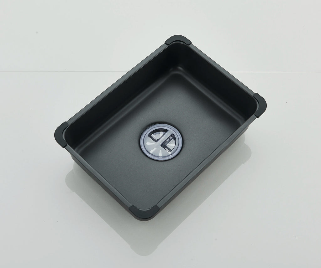 Matte Black 304 Stainless Steel kitchen Sinks Cold And Hot Water Mixer With Soap Dispenser And Cup Washer