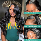 200% Real Density Body Wave ≥98% Human Hair Wigs 13x6 Hd Transparent Lace Front Wig 13x4 360 Lace Frontal Wig For Women 30 Inch