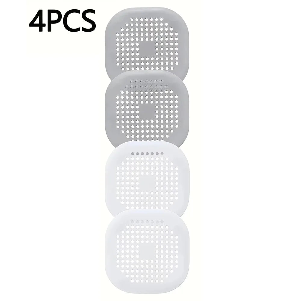 4-Pack Anti-Clogging Drain Strainers, Bathtub Shower Floor Drain Covers, Suitable for Kitchen, Bathroom Sink, Floor Drains