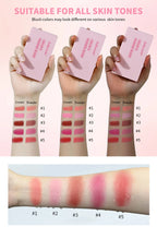 Matte Cream/powder Blush 2-in-1 Natural Moisturizing Waterproof Longlasting Shimmer Cheeks Rouge Highly Pigment Makeup Cosmetics