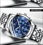 BINBOND 2pcs Couple Watches Fashion Top Brand Men Ladies for Quartz Watch Lover Waterproof Stainless Steel Watch Valentine Gift