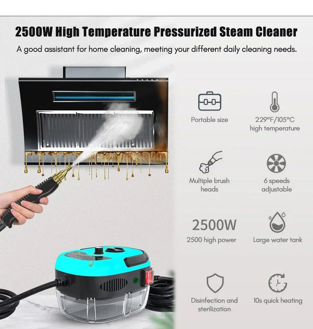 Car Cleaning Tools Car Jet Washer Gun Hand-held Car Steam Cleaner for Home Air Conditioning Kitchen Hood Auto Engine Compartment