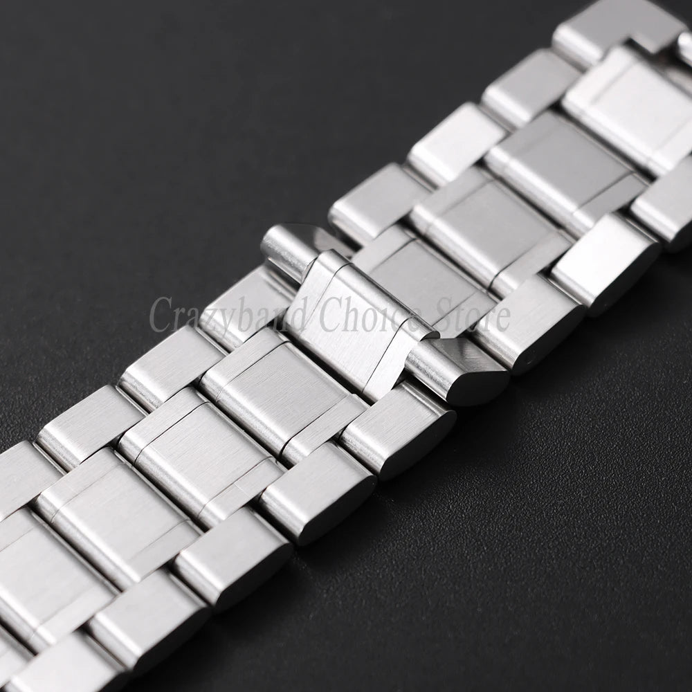 Stainless Steel Band 12mm 14mm 16mm 18mm 20mm 21mm22mm24mm for Seiko for Tissot Watch Strap Metal Replace Men Business WristBelt