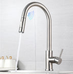 Smart Touch Kitchen Faucets Crane For Sensor Kitchen Water Tap Sink Mixer Rotate Touch Faucet Sensor Water Mixer KH-1015