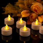 LED Candles 48/24/12 Pack Battery Operated Candles Batteries Lights Candles to Create Warm Ambiance Naturally Flickering Bright
