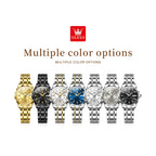 OLEVS 6727 Fashion Elegant Women's Automatic Mechanical Watches Simple Versatile 30m Waterproof Original Lady Wristwatch Genuine