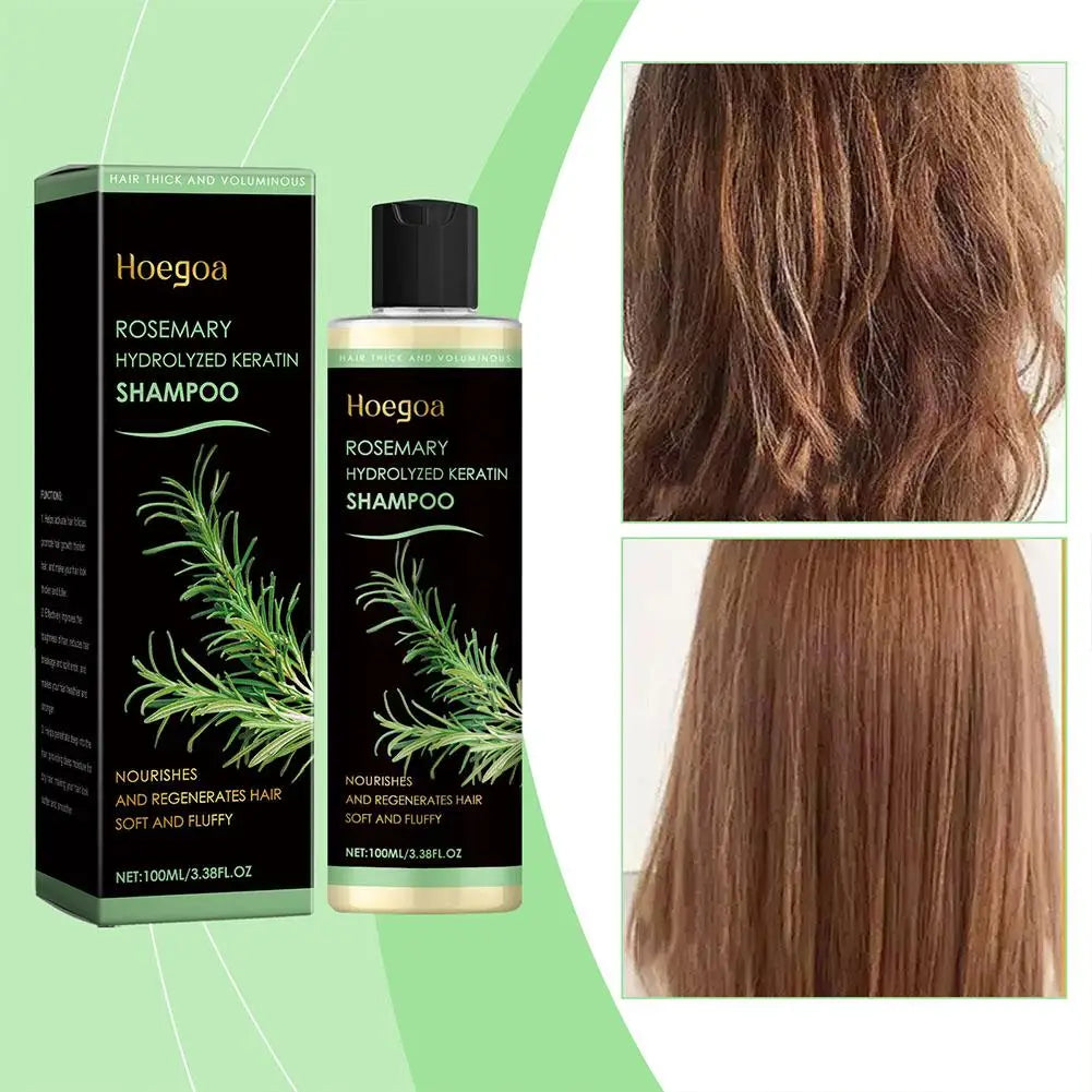 100ML Rosemary Hair Shampoo Volumizing and Thickening Strengthening and Oil Control Nourishes and Repairs Hair Oil Adds Volume