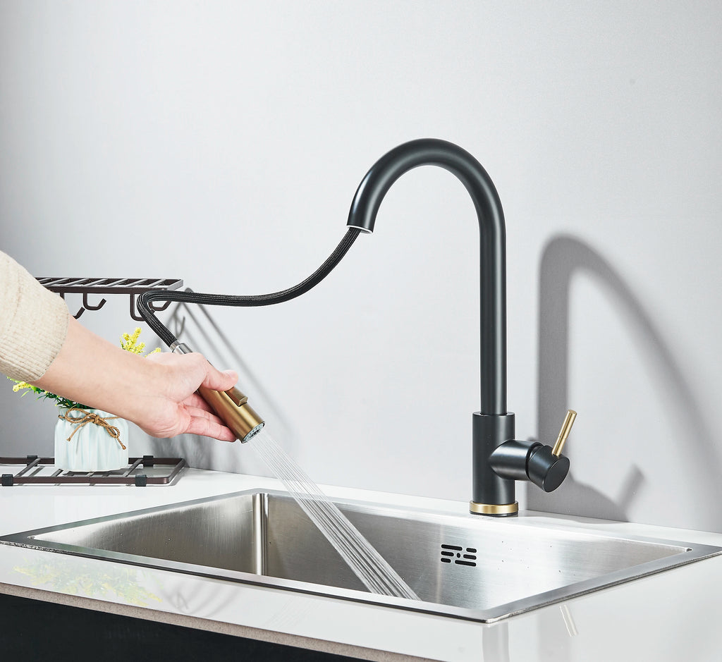 Pull Out Intelligent Touch Kitchen Sink Faucet With Hot And Cold Mixing Sink Faucet That Can Rotate 360 Degrees