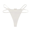 Ice Silk Girls Briefs Iron Ring Sexy Women G String Panties Underwear Thong Seamless Underpants Yoga Lingerie Plus Size S-XL