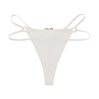 Ice Silk Girls Briefs Iron Ring Sexy Women G String Panties Underwear Thong Seamless Underpants Yoga Lingerie Plus Size S-XL
