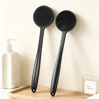 5pc Soft Silicone Exfoliating Brush Cleanser Manual Body Cleansing Body Care Scrubber Shower Gentle Massage Bath Brush For Men