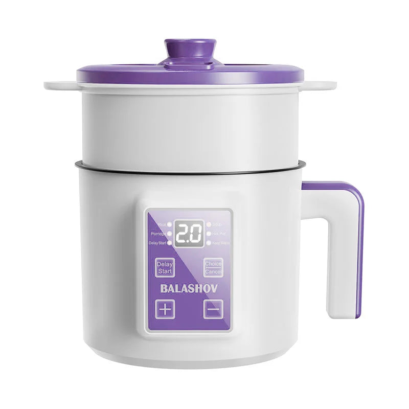 Mini Electric Rice Cooker Double Layer Multi Cooker Non-Stick Smart MultiCooker Electric Cooker Steamed Rice Pot for Home